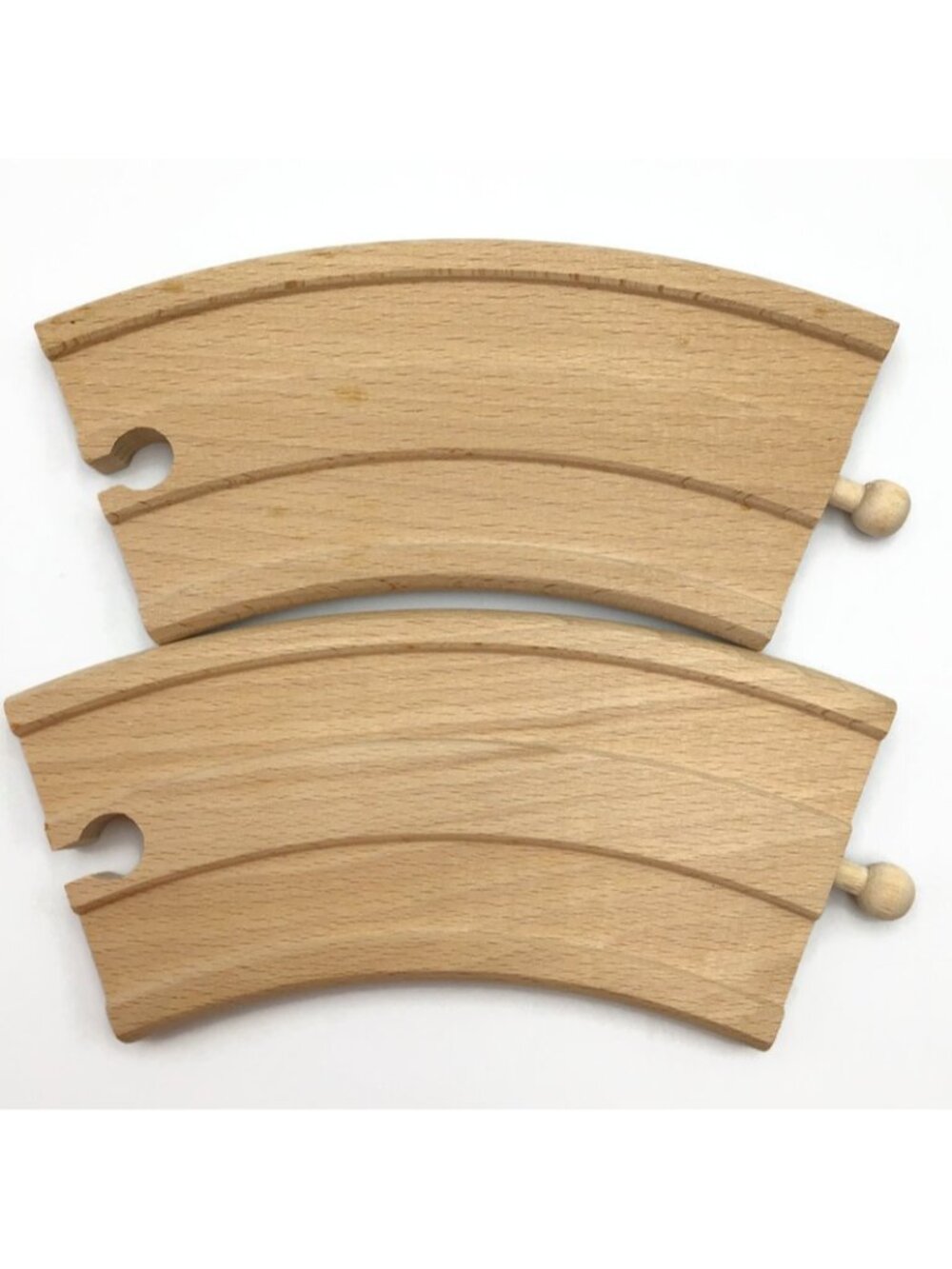 BRIO Wide Wooden Track 30360 Curved Roadway 2pc Vintage